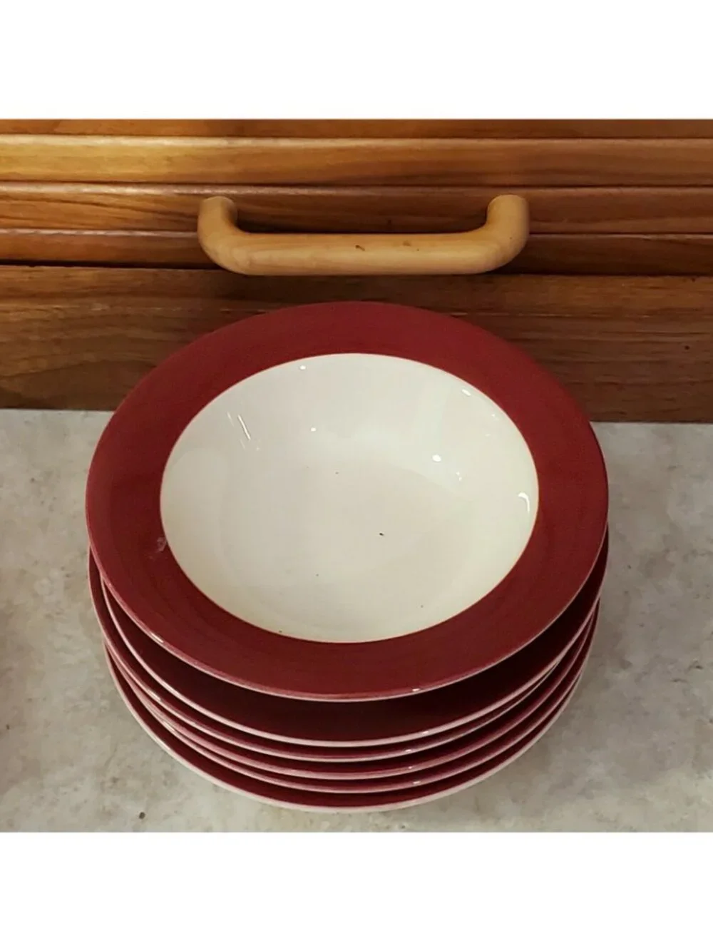 Homer Laughlin Cavalier 4 Dessert Bowls & 5 Saucers 6